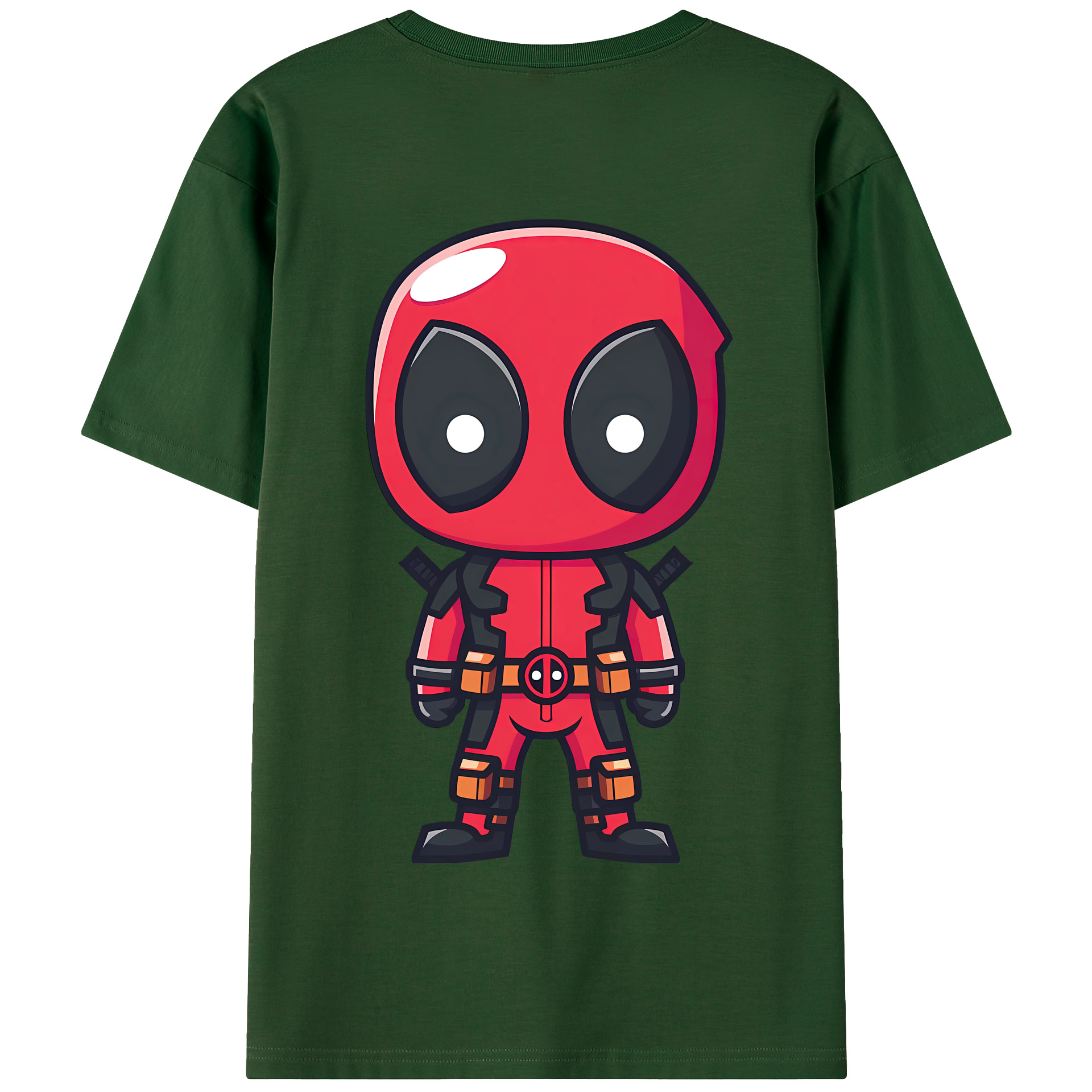 （画像用） Deadpool デッドプール 綿100％半袖Tシャツ（背面プリント）